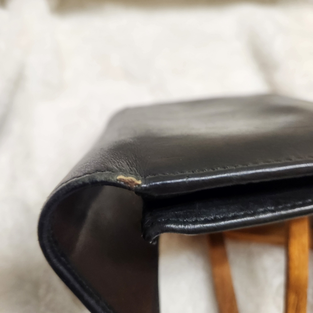 Vtg Black Coach Billfold - Picture 13 of 15
